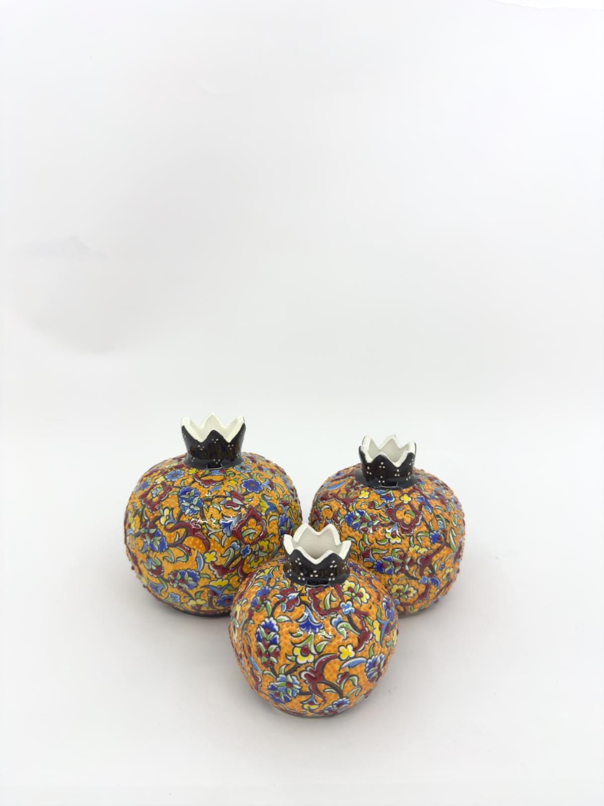 Ceramic Pomegranate Decor Kitchen Accent Counter Display Dining Room Table Centerpiece Jewish Gift Handmade Pottery Home Decoration Shelf