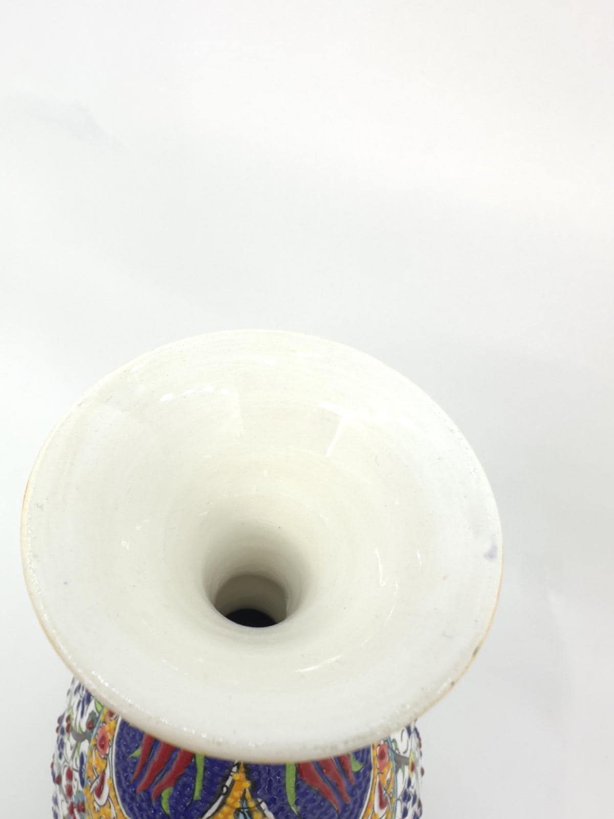 turkish ceramic vase,tree of life vase,handmade pottery,anatolian decor,boho home vase,painted vase,embossed ceramic