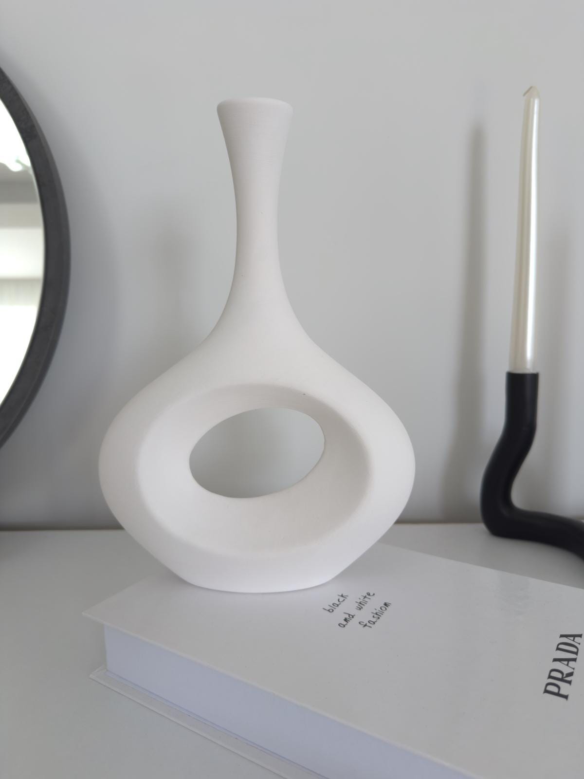 white vase, ceramic vase, diy vase, scandi vase, minimalist vase, paintable vase, boho vase, nordic vase, blank vase, home decor, art vase