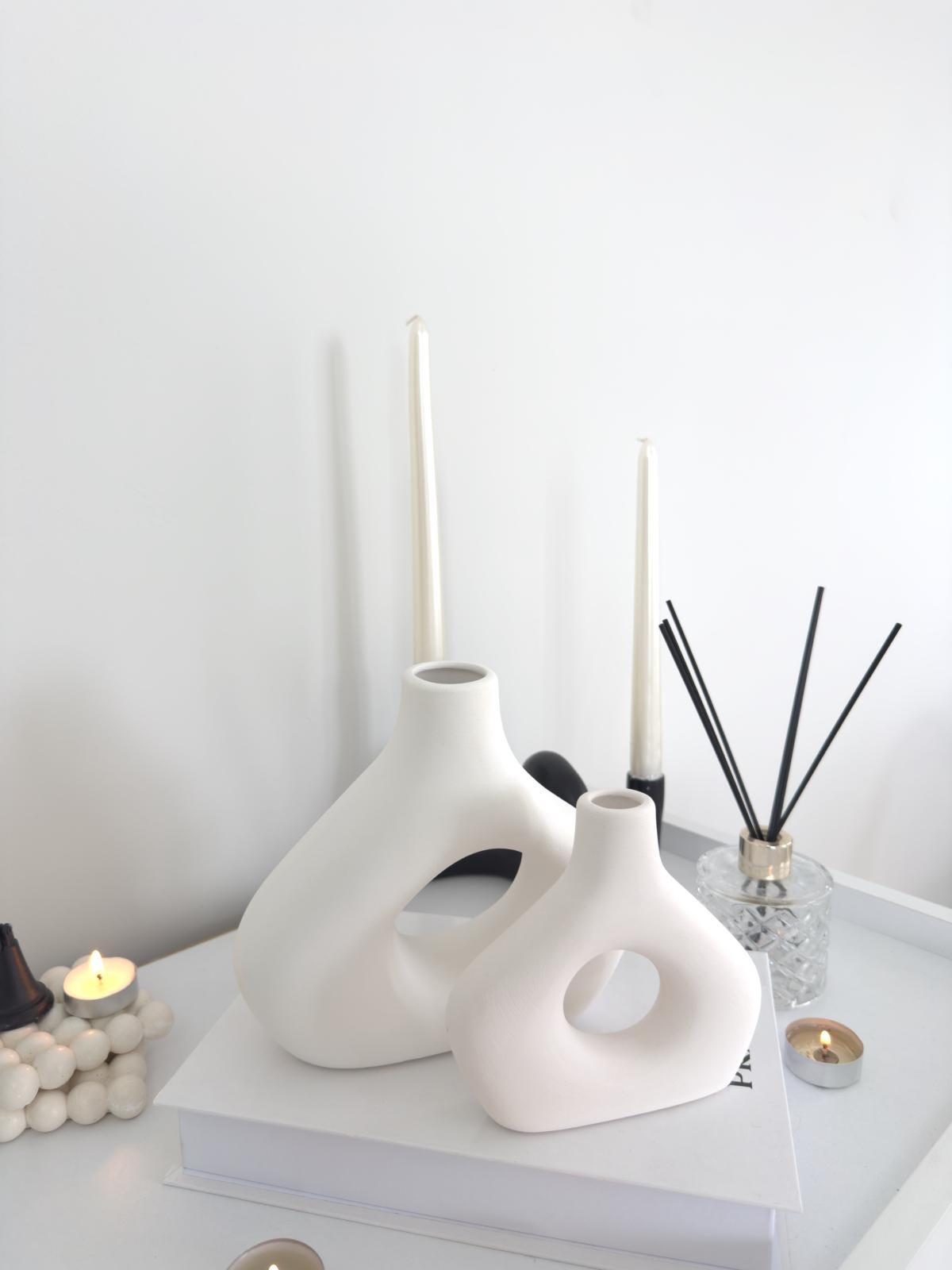 ceramic vase, boho vase, modern vase, handmade vase, nordic vase, vase set, minimalist decor, pottery vase, shelf decor