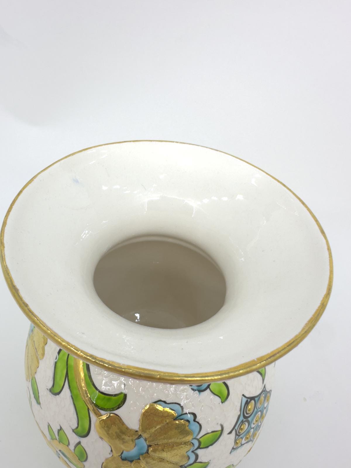 turkish vase,gold floral vase,ottoman ceramic vase,turkish pottery decor,elegant flower vase,handpainted vase gift,unique home decor