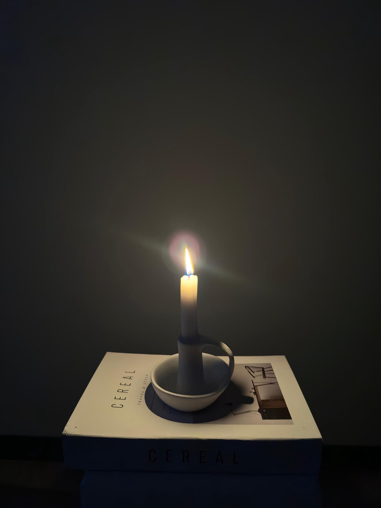 ceramic candle holder, nordic candle holder, scandi decor, minimalist candle holder, modern home decor, taper candle stand