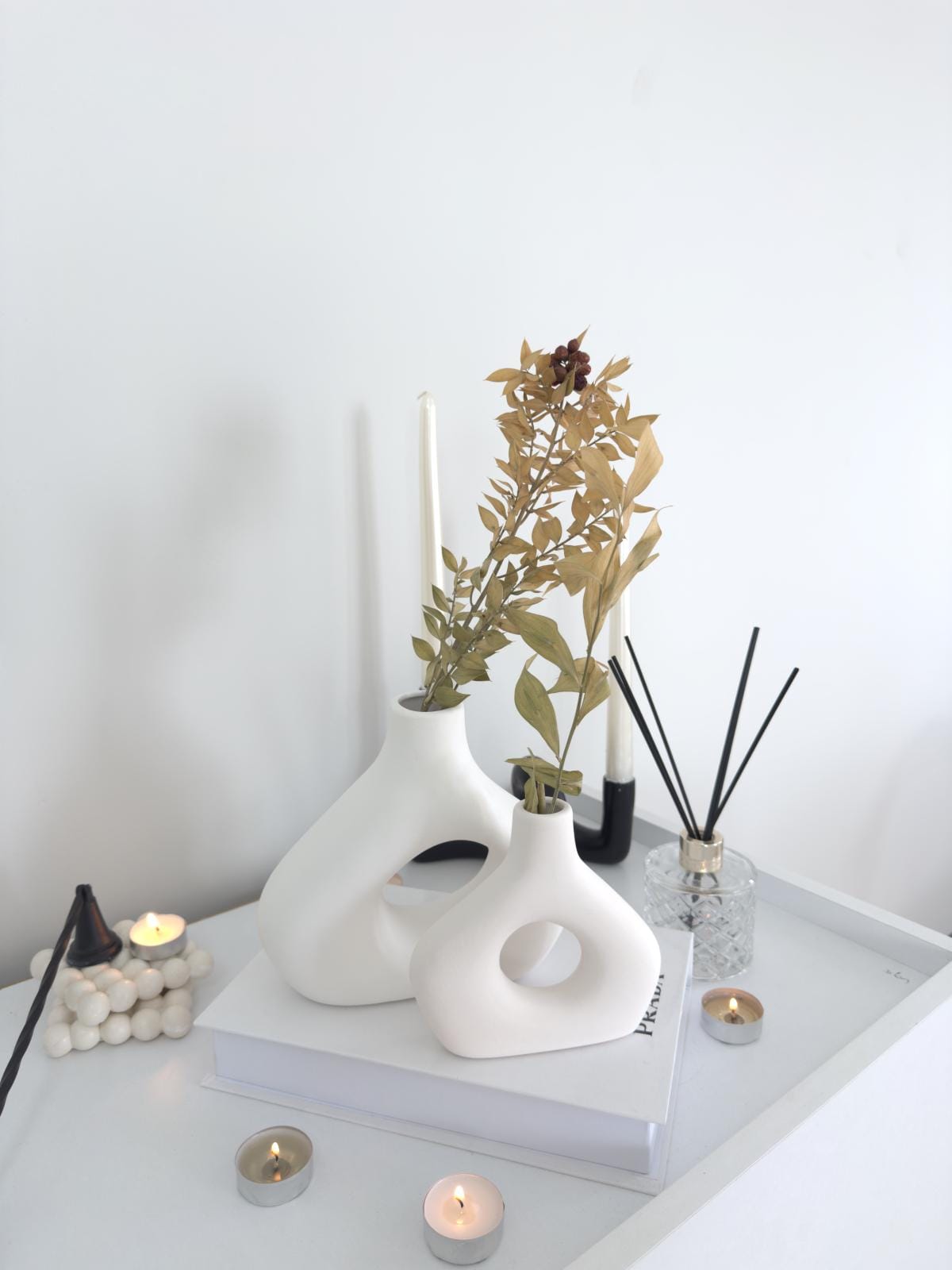 ceramic vase, boho vase, modern vase, handmade vase, nordic vase, vase set, minimalist decor, pottery vase, shelf decor