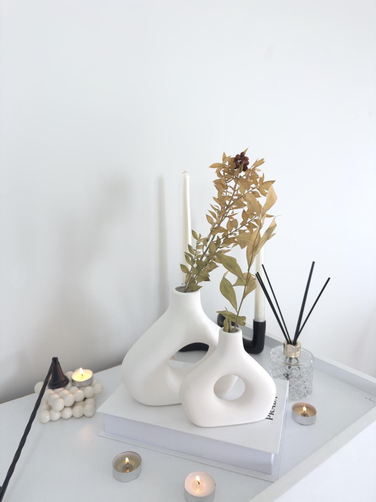 ceramic vase, boho vase, modern vase, handmade vase, nordic vase, vase set, minimalist decor, pottery vase, shelf decor