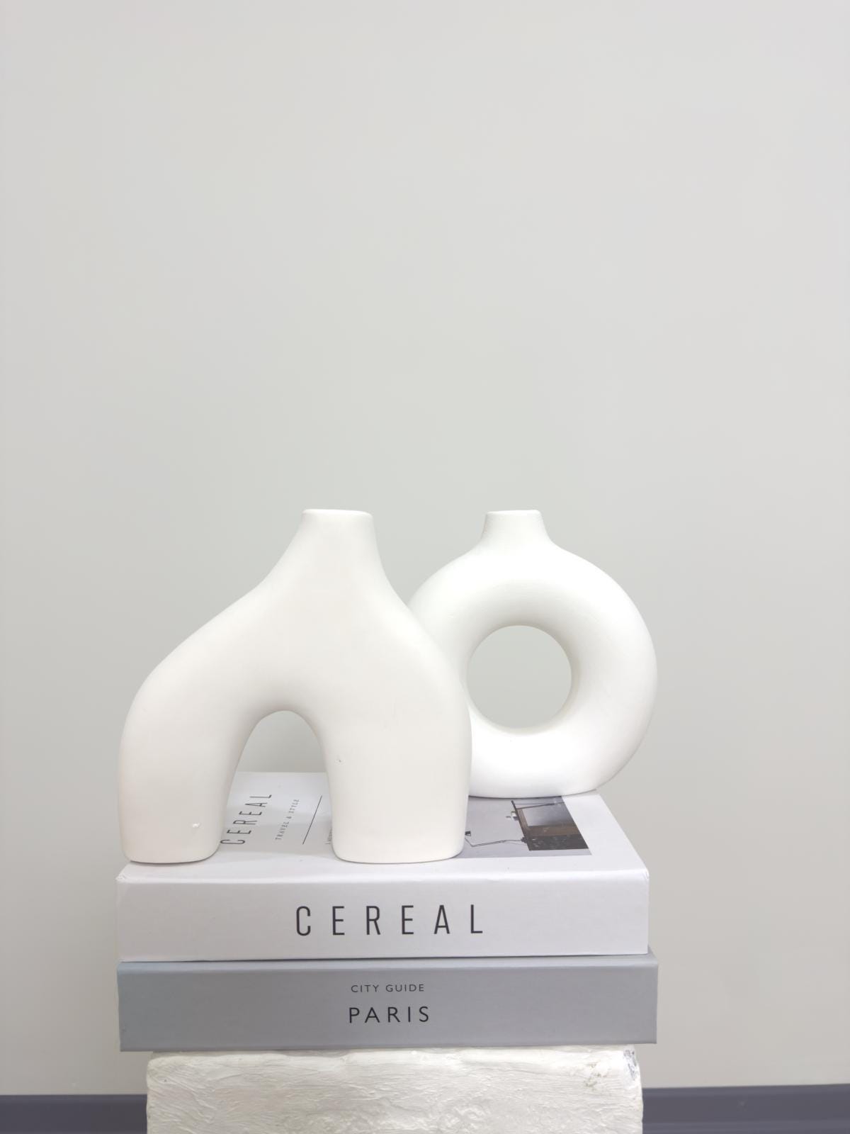ceramic vase, donut vase, handmade vase, boho vase, modern vase, clay vase, diy vase, vase decor, raw ceramic, scandi vase