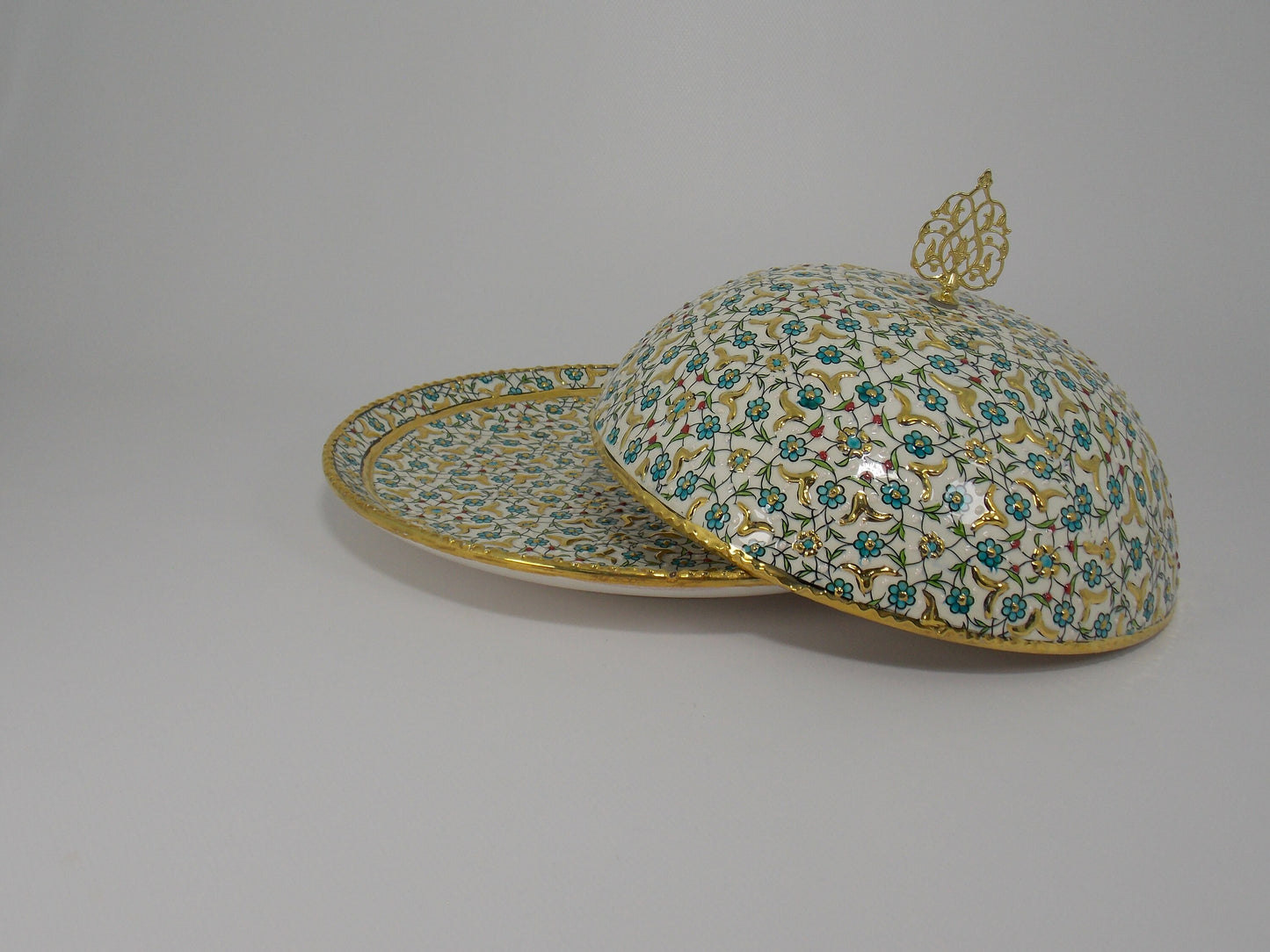 Handmade Ceramic Sugar Bowl with Gold Gilding – Unique Pottery Sugar Dish, Stylish Kitchen Accessory