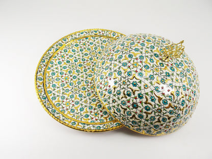 Handmade Ceramic Sugar Bowl with Gold Gilding – Unique Pottery Sugar Dish, Stylish Kitchen Accessory