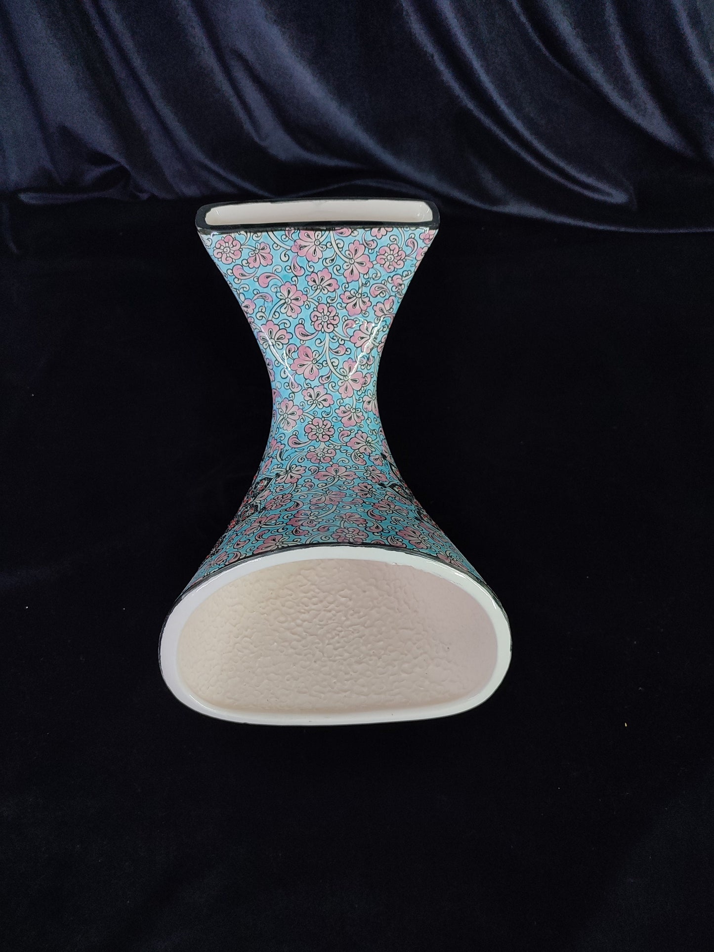 Handmade Ceramic Gramophone Speaker Amplifier – Floral Pottery Music Box, Unique Phone Amplifier, Ideal Father's Day Gift
