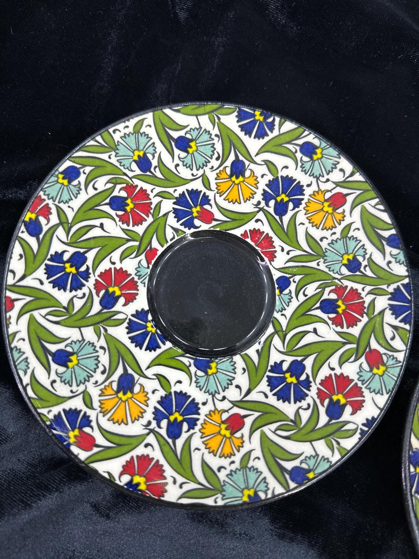 ceramic tea cup set, turkish tea cup, hand painted saucer, floral tea cup, ottoman tea set, ceramic gift, tea decor, handmade mug