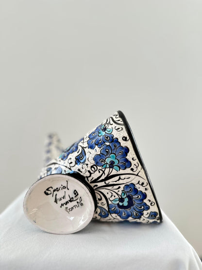 Handmade Ceramic Phone Amplifier | Unique Gramophone Design | Vintage Style Sound Booster | Turkish Ceramic Art | Gift for Music Lovers