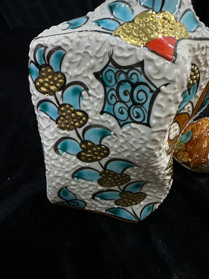 Hand-Painted Decorative Liquor Bottle – Unique Ceramic Ornament for Home Bar or Shelf Decor, Perfect Valentine's Day Gift Idea