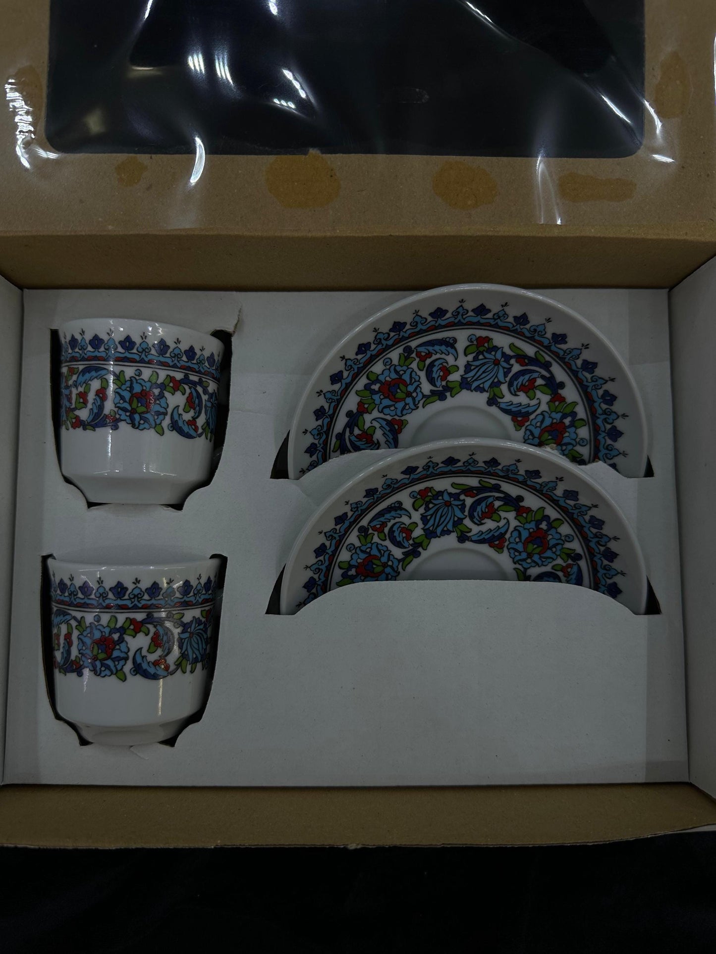 turkish coffee set, ceramic espresso cup, ottoman coffee gift, handmade coffee cups, floral cup set, pottery coffee decor