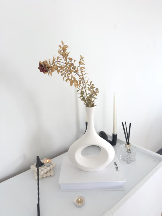 white vase, ceramic vase, diy vase, scandi vase, minimalist vase, paintable vase, boho vase, nordic vase, blank vase, home decor, art vase