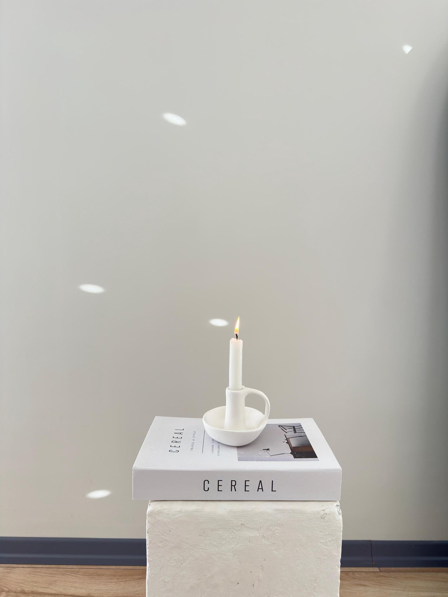 ceramic candle holder, nordic candle holder, scandi decor, minimalist candle holder, modern home decor, taper candle stand