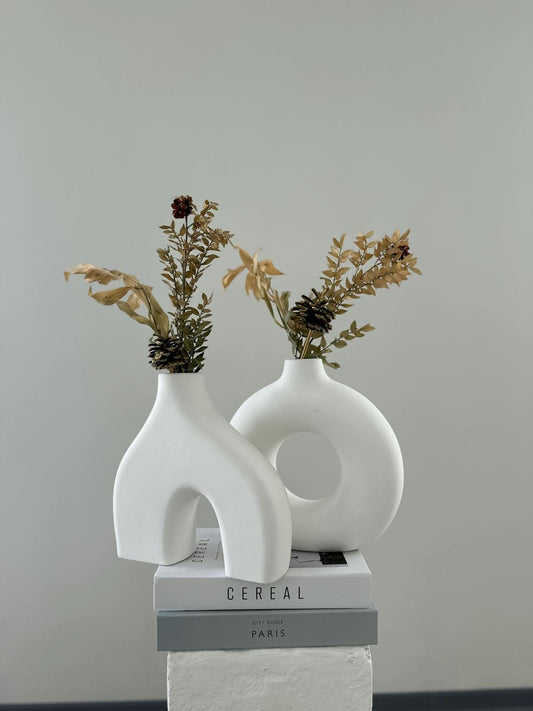 ceramic vase set, boho vase, handmade vase, modern vase, scandi vase, minimalist vase, clay vase, vase decor, pottery vase, diy vase