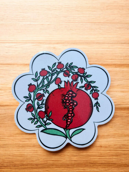 Handcrafted Turkish Coaster, Hand Painted Ceramic Drink Plate, Traditional Anatolian Pattern, Decorative Home Accent, 18 cm Size