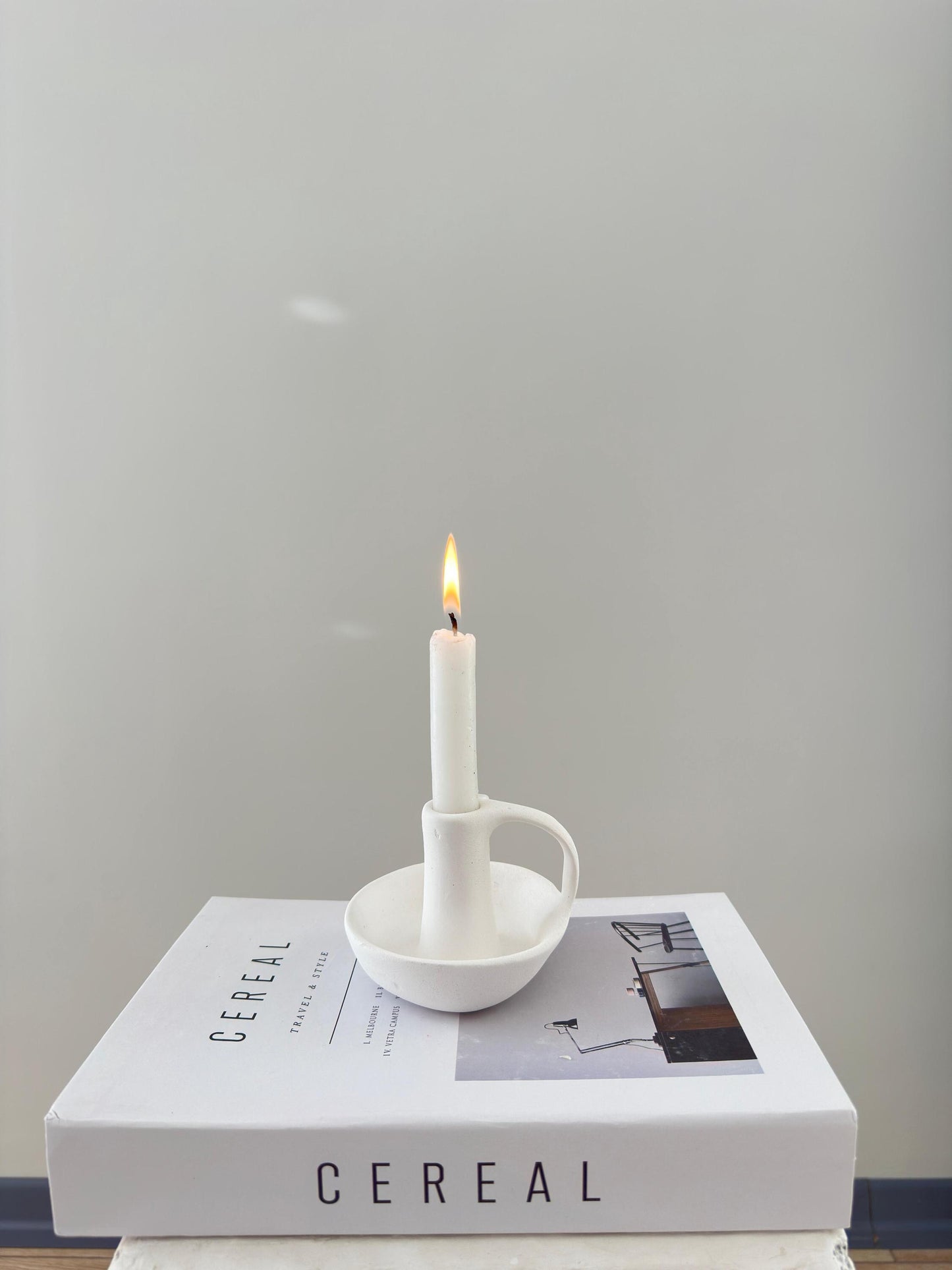 ceramic candle holder, nordic candle holder, scandi decor, minimalist candle holder, modern home decor, taper candle stand