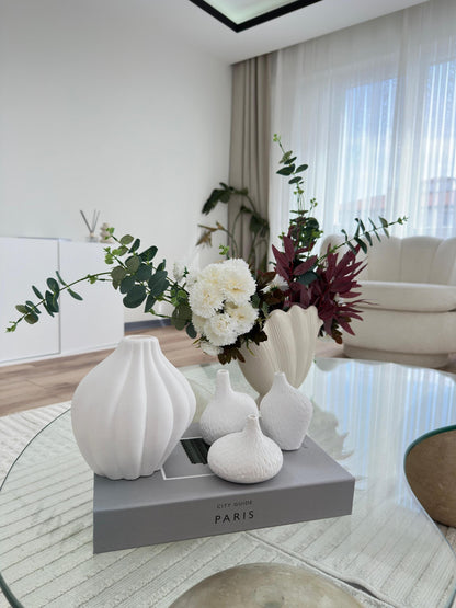 stone vase set, nordic vase, scandi decor, minimalist vase, handmade vase, pampas vase, dried flower vase, boho vase, home decor