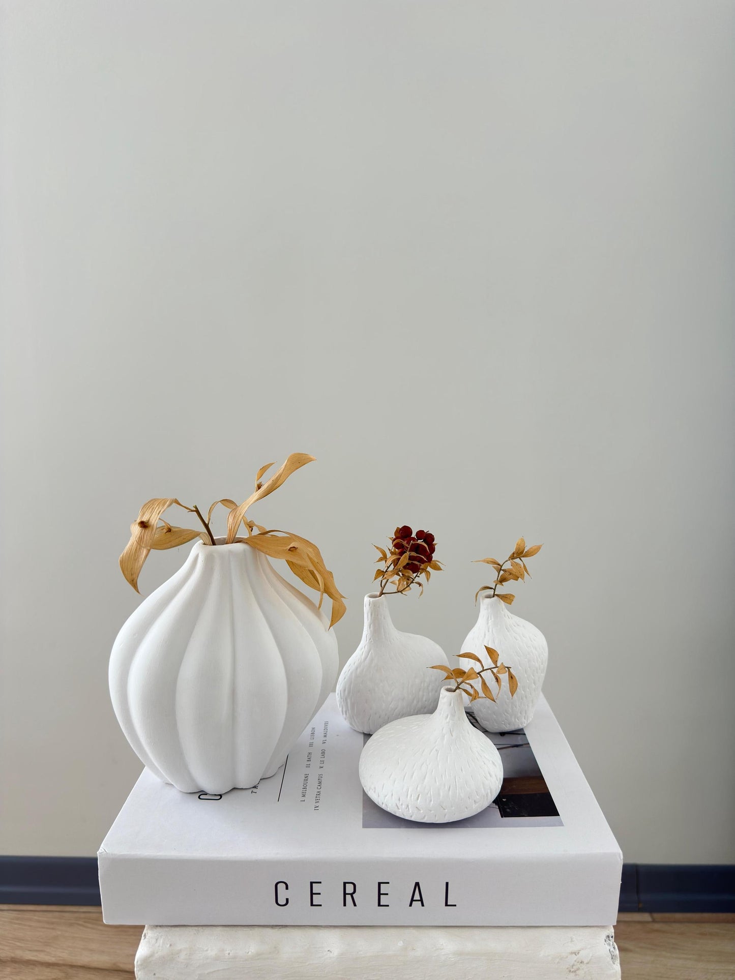 stone vase set, nordic vase, scandi decor, minimalist vase, handmade vase, pampas vase, dried flower vase, boho vase, home decor
