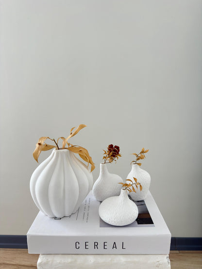 stone vase set, nordic vase, scandi decor, minimalist vase, handmade vase, pampas vase, dried flower vase, boho vase, home decor